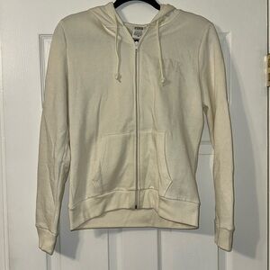 PINK Zip hoodie with logo on the back